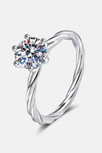 Load image into Gallery viewer, 1 Carat Moissanite 6-Prong Twisted Ring