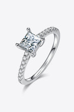 Load image into Gallery viewer, 1.21 Carat Moissanite 925 Sterling Silver Side Stone Ring