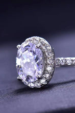 Load image into Gallery viewer, 2 Carat Moissanite 18k Platinum-Plated Ring