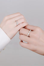 Load image into Gallery viewer, Moissanite Minimalist Rhodium-Plated Ring