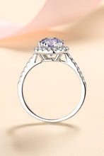 Load image into Gallery viewer, 2 Carat Moissanite 925 Sterling Silver Halo Ring
