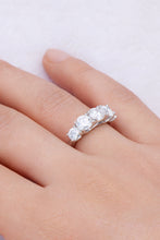 Load image into Gallery viewer, 1 Carat Moissanite 925 Sterling Silver Half-Eternity Ring