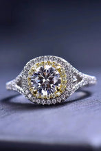 Load image into Gallery viewer, Two-Tone Moissanite Ring