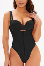 Load image into Gallery viewer, Full Size Adjustable Strap Zip-Up Shaping Bodysuit