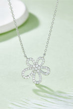 Load image into Gallery viewer, Moissanite Flower Pendant 925 Sterling Silver Necklace