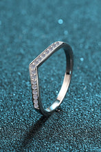 Load image into Gallery viewer, Minimalist Moissanite Rhodium-Plated Ring