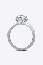 Load image into Gallery viewer, 1 Carat Moissanite 925 Sterling Silver Halo Ring