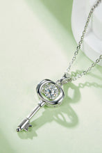 Load image into Gallery viewer, Moissanite Key Pendant Necklace