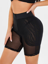 Load image into Gallery viewer, Full Size High-Waisted Lace Trim Shaping Shorts
