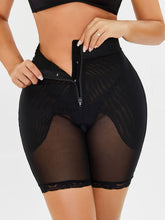 Load image into Gallery viewer, Full Size High-Waisted Lace Trim Shaping Shorts