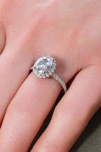 Load image into Gallery viewer, 2 Carat Moissanite 18k Platinum-Plated Ring