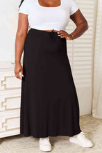 Load image into Gallery viewer, Double Take Full Size Soft Rayon Drawstring Waist Maxi Skirt Rayon