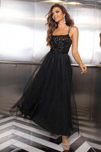 Load image into Gallery viewer, Lace-Up Backless Mesh Dress - hc