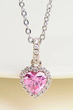 Load image into Gallery viewer, 1 Carat Moissanite Heart Pendant Necklace
