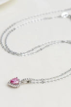 Load image into Gallery viewer, 1 Carat Moissanite Heart Pendant Necklace