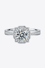Load image into Gallery viewer, 1 Carat Moissanite 925 Sterling Silver Halo Ring