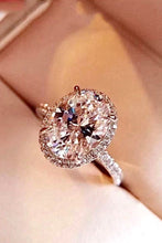 Load image into Gallery viewer, 2 Carat Moissanite 18k Platinum-Plated Ring