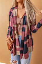 Load image into Gallery viewer, Plaid Open Front Cardigan