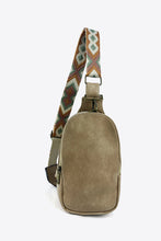 Load image into Gallery viewer, Adjustable Strap PU Leather Sling Bag