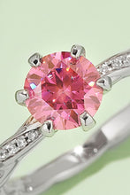 Load image into Gallery viewer, 1 Carat Moissanite Contrast 925 Sterling Silver Ring