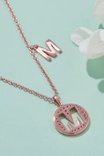 Load image into Gallery viewer, Moissanite K to T Pendant Necklace