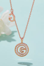 Load image into Gallery viewer, Moissanite A to J Pendant Necklace
