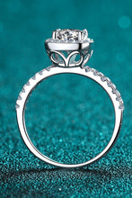 Load image into Gallery viewer, 2 Carat Moissanite Square Halo Ring