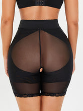 Load image into Gallery viewer, Full Size High-Waisted Lace Trim Shaping Shorts