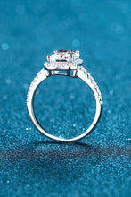 Load image into Gallery viewer, 2 Carat Moissanite 925 Sterling Silver Halo Ring