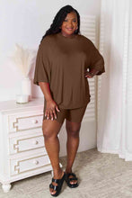Load image into Gallery viewer, Basic Bae Full Size Soft Rayon Three-Quarter Sleeve Top and Shorts Set