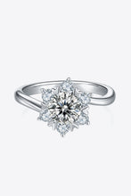 Load image into Gallery viewer, 1 Carat Moissanite 925 Sterling Silver Cluster Ring