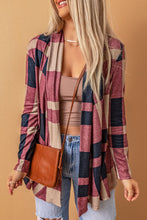 Load image into Gallery viewer, Plaid Open Front Cardigan