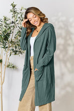 Load image into Gallery viewer, Basic Bae Full Size Ribbed Open Front Long Sleeve Cardigan
