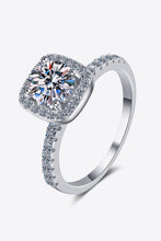 Load image into Gallery viewer, 2 Carat Moissanite Square Halo Ring
