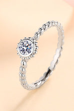 Load image into Gallery viewer, Moissanite Rhodium-Plated Ring