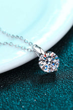 Load image into Gallery viewer, Minimalist 925 Sterling Silver Moissanite Pendant Necklace
