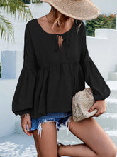 Load image into Gallery viewer, Puff Sleeve Babydoll Blouse