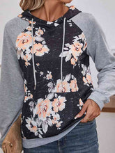 Load image into Gallery viewer, Printed Raglan Sleeve Hoodie