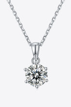 Load image into Gallery viewer, 1 Carat Moissanite 925 Sterling Silver Necklace