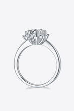 Load image into Gallery viewer, 1 Carat Moissanite 925 Sterling Silver Cluster Ring