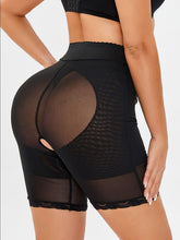 Load image into Gallery viewer, Full Size High-Waisted Lace Trim Shaping Shorts