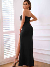 Load image into Gallery viewer, Strapless Split Seam Detail Dress - hc