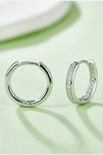 Load image into Gallery viewer, Moissanite 925 Sterling Silver Huggie Earrings