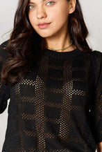 Load image into Gallery viewer, Double Take Ribbed Trim Round Neck Knit Top