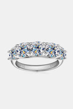Load image into Gallery viewer, 1 Carat Moissanite 925 Sterling Silver Half-Eternity Ring