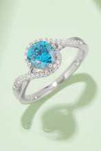 Load image into Gallery viewer, 1 Carat Moissanite Contrast 925 Sterling Silver Ring