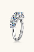 Load image into Gallery viewer, 1 Carat Moissanite 925 Sterling Silver Half-Eternity Ring