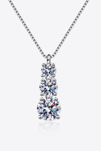 Load image into Gallery viewer, 1.8 Carat Moissanite Triple-Pendant Necklace