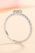 Load image into Gallery viewer, Moissanite Rhodium-Plated Ring