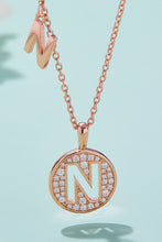 Load image into Gallery viewer, Moissanite K to T Pendant Necklace